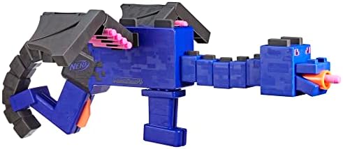 Nerf Ender Dragon Blaster 4-Dart Internal Clip 12 Foam Darts Inspired by Minecraft Mob