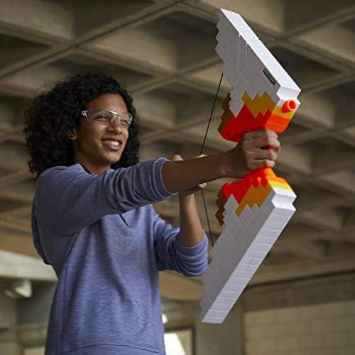 Nerf Minecraft Sabrewing Motorized Blaster Bow 8 Elite Darts 8-Dart Clip Electric Full