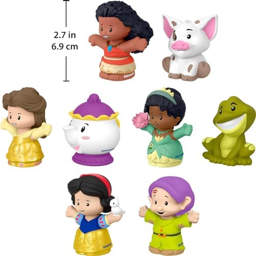 Fisher-Price Little People Toddler Disney Princess Set with 6 Character Figures for