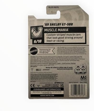 Hot Wheels '69 Shelby GT 500 Muscle Mania 910 Purple 195250