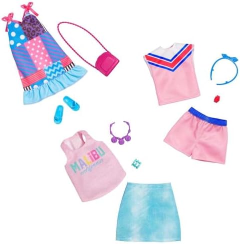 Barbie Complete Look Patchwork Print Dress Fashion Pack