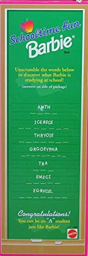 Mattel Barbie Schooltime Fun Doll Set