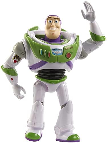 Mattel Disney Pixar Toy Story Action Figure Posable Buzz Lightyear in Signature Spacesuit