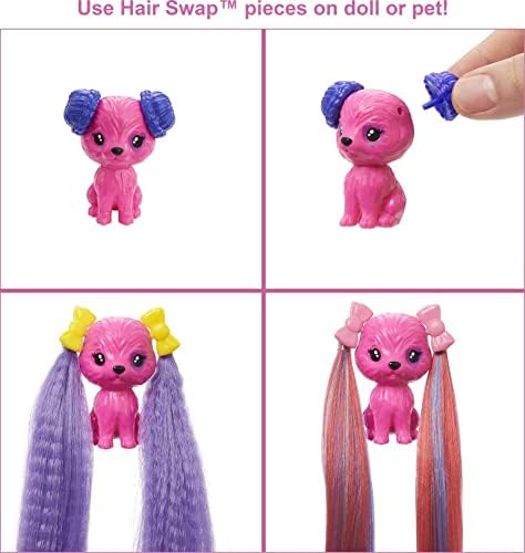 Barbie Color Reveal Glitter Hair Swaps Doll