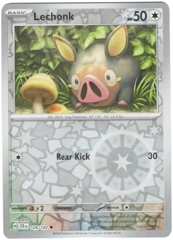 Pokemon - Lechonk 126142 - Stellar Crown Reverse Foil - Single Card