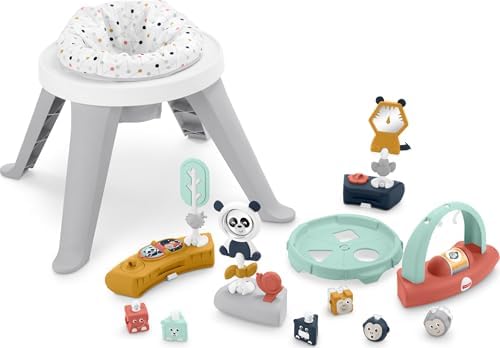 Fisher-Price Baby to Toddler Toy 3-in-1 Spin Sort Activity Center and Play Table with 10