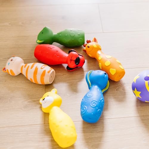 Melissa & Doug Melissa Doug K's Bowling Friends and Game With 6 Pins and Convenient
