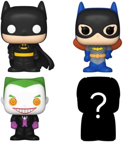 Funko Bitty POP DC - The Joker 4-Pack - Batman Batgirl The Joker and A Surprise Mystery