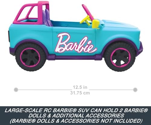 Barbie Hot Wheels RC SUV Remote-Control Pink Vehicle