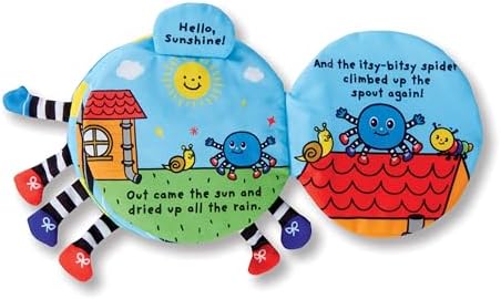 Melissa & Doug Melissa Doug K's Itsy-Bitsy Spider 8-Page Soft Activity Book for Babies