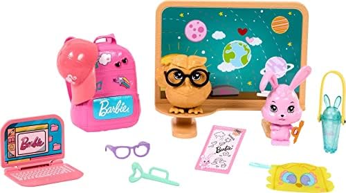 Barbie My First Barbie Story Starter Pet Care Pack with Dog House Puppy Cat Sized to Doll