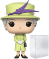 Funko POP The Royal Family - Queen Elizabeth II Green Outfit Funko Vinyl Figure Bundled