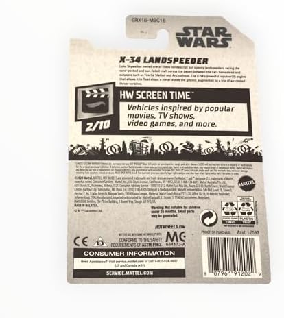 Hot Wheels X 34 Landspeeder Brown 12250 Screen Time 210 Star Wars