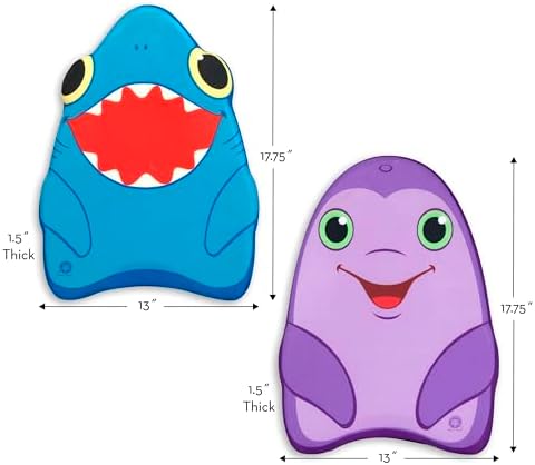 Melissa & Doug Melissa Doug Sunny Patch Dolphin and Shark Kickboards - Learn-to-Swim Pool