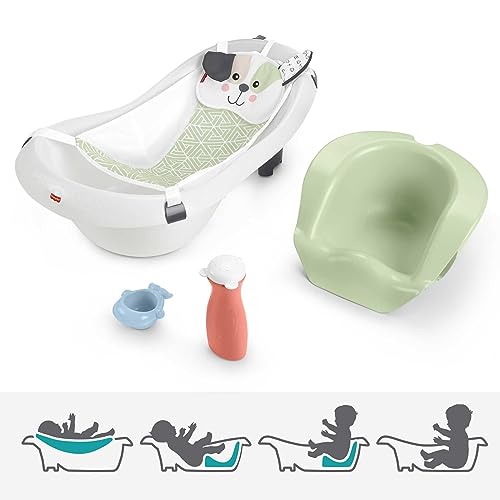 Fisher-Price Baby to Toddler Bath 4-In-1 Sling 'N Seat Tub with Removable Infant Support