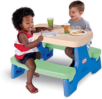 Little Tikes Easy Store Jr. Kid Picnic Play Table Bluegreen