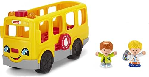 Fisher-Price Little People Musical Toddler Toy Sit with Me School Bus with Lights Sounds