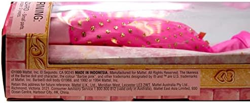 Barbie Rapunzel Pink Gown with Gold Glitter Pink Crown