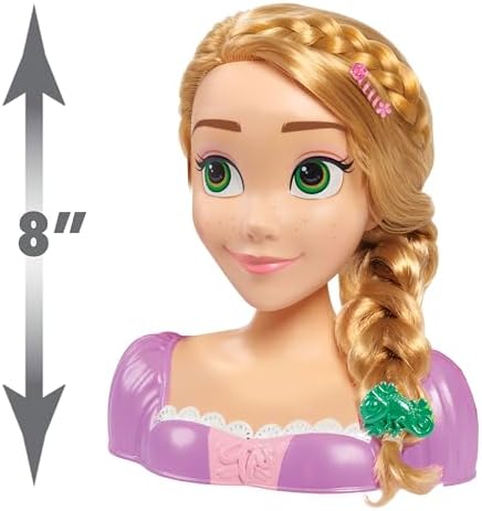 Disney Princess Rapunzel Styling Head 14-pieces Pretend Play for Ages 3 Up by Just Play