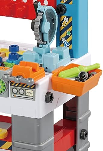 VTech My Busy Workbench Interactive Toddler Toy Pretend Play Tools 100 Pieces Lights