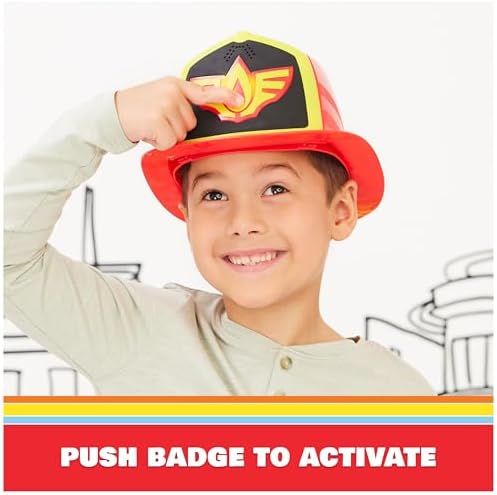 Disney Junior Firebuds Bo's Firefighter Hat with Light and Sounds Pretend Play Costume