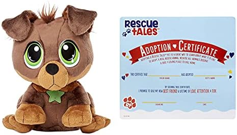 Little Tikes Rescue Tales Adoptable Pet Rottweiler Interactive Plush Pet Toy Multicolor