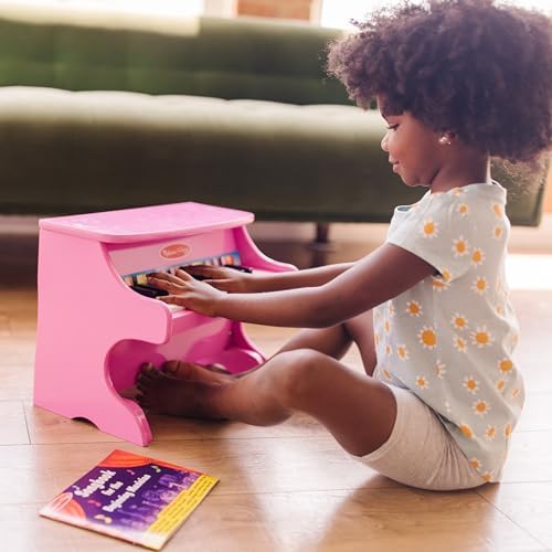 Melissa & Doug Melissa Doug Learn-to-Play Pink Piano With 25 Keys and Color-Coded Songbook