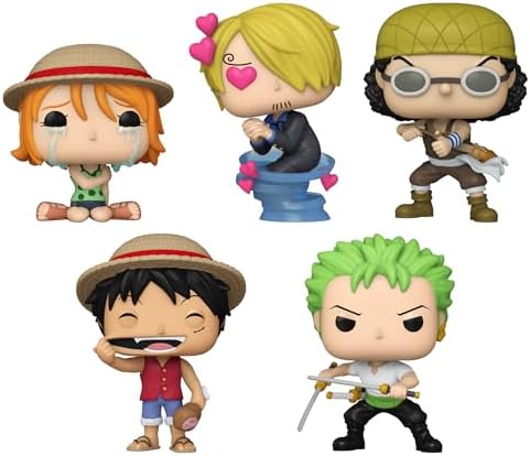 Funko Pop Animation One Piece Bundle 6-Pack - Monkey D. Luffy 1771 Nami 1772 Sanji 1773