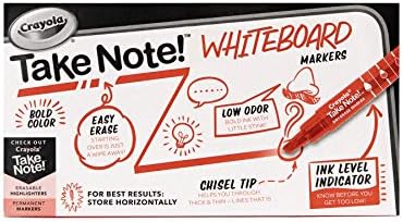 Crayola Take Note Dry Erase Markers Red Chisel Tip Markers Office School Supplies 12 Count