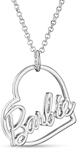Barbie Script Heart Necklace