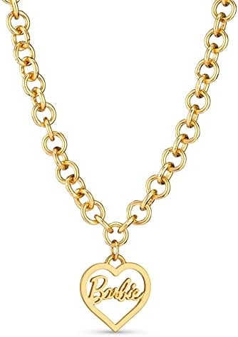 Barbie Round Link Heart Necklace