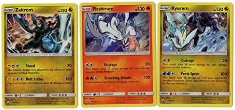 Pokemon Kyurem Reshiram Zekrom - Dragon Majesty - Shining Legends - Foil - Legendary