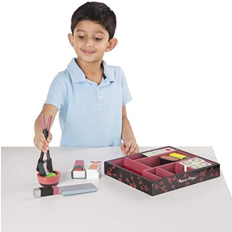 Melissa & Doug Melissa Doug Sushi Slicing Wooden Play Food Set Pretend Play Kitchen