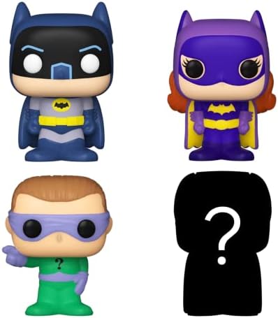 Funko Bitty POP DC - Batgirl 4-Pack - Batman Batgirl The Riddler and A Surprise Mystery