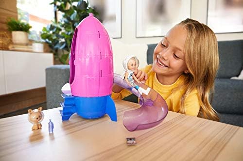 Barbie Space Discovery Chelsea Doll Rocket Ship-Themed Playset with Puppy