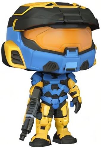 Funko Pop Halo Infinite - Spartan Mark VII with VK78 Blue Yellow with Game Add On 3.75
