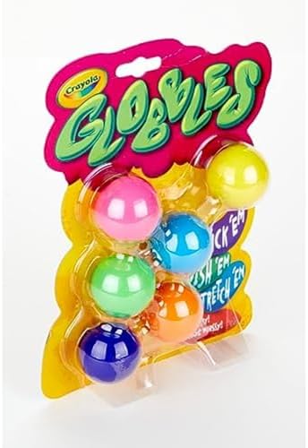 Crayola Globbles Fidget Toy 6ct Sticky Stress Ball Calming Sensory for Stress Relief