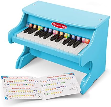 Melissa & Doug Melissa Doug Learn-to-Play Piano With 25 Keys and Color-Coded Songbook -