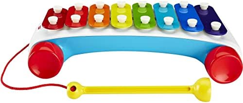 Fisher-Price Toddler Pull Toy Classic Xylophone Pretend Musical Instrument with Mallet