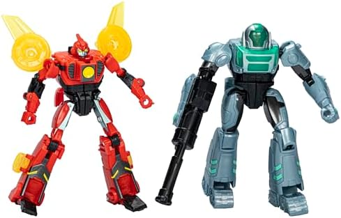 Transformers EarthSpark Cyber-Combiner Terran Twitch and Robby Malto Robot Action Figures