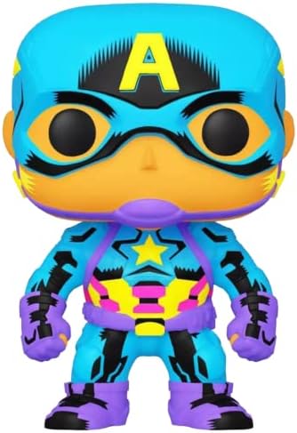 Funko POP Marvel Black Light - Captain America - Marvel Comics - Collectable Vinyl Figure