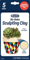 Crayola No Bake Sculpting Clay 5 Colors 2oz Air Dry Modeling Clay Crafting Supplies for