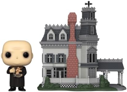 Funko POP Town The Addams Family - Addams Home with Uncle Fester - Addams Family Classic TV - Collectable Vinyl Figure