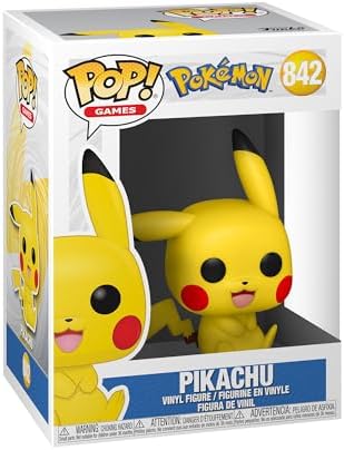 Funko POP Pop Pokemon - Pikachu Sitting 3.75 inches Multicolor 56307