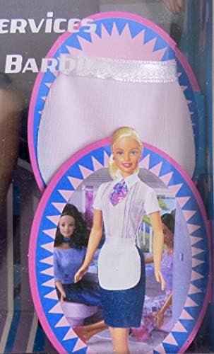 BARBIE TRAVEL TRAIN FUN w Barbie Doll Carry On BAG Apron 2001