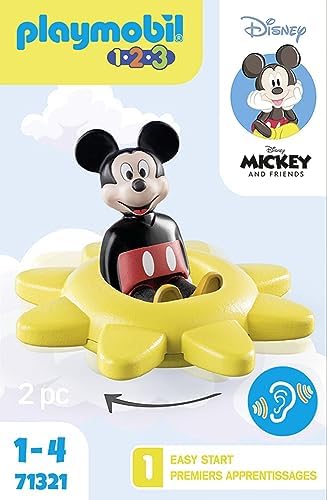 Playmobil 1.2.3 Disney Mickey's Spinning Sun with Rattle Feature