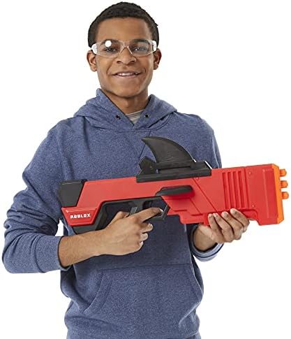 Nerf Roblox MM2 Shark Seeker Dart Blaster Shark-Fin Priming 3 Mega Darts Code to Unlock