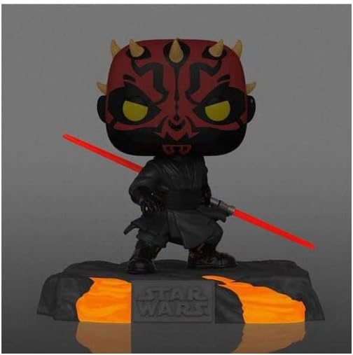 Funko Pop Deluxe SW Sith - Darth Maul - Glow in The Dark - Star Wars - Collectable Vinyl Figure
