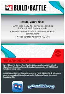 Pokemon Scarlet Violet 4 Paradox Rift Booster Build Battle Box
