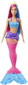 Barbie Dreamtopia Mermaid Doll with Pink Blue Hair Tail Plus Tiara Accessory